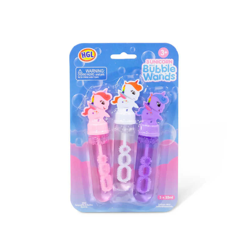 3PK UNICORN MINI BUBBLE WANDS - Image 6