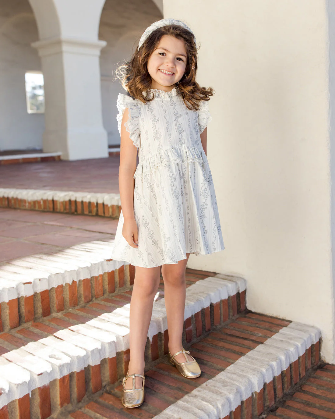Noralee ALICE DRESS FRENCH FLORAL STRIPE - Image 4