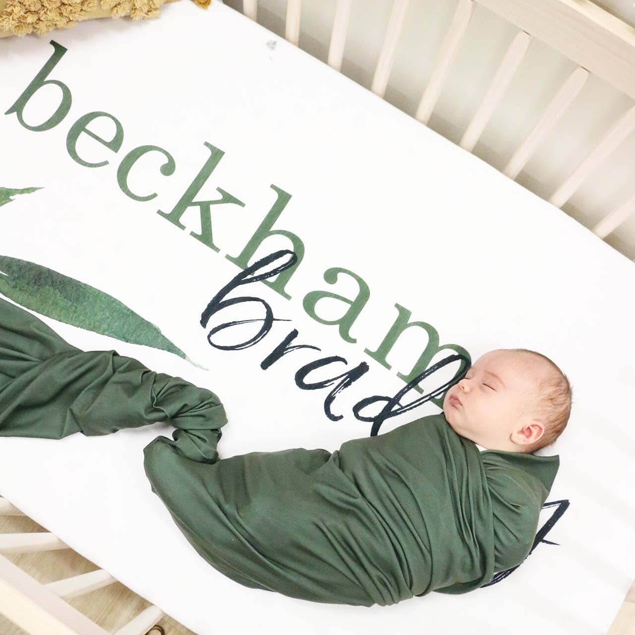 All Solid Bamboo Knit Swaddle Blankets: Dusty Blue - Image 9