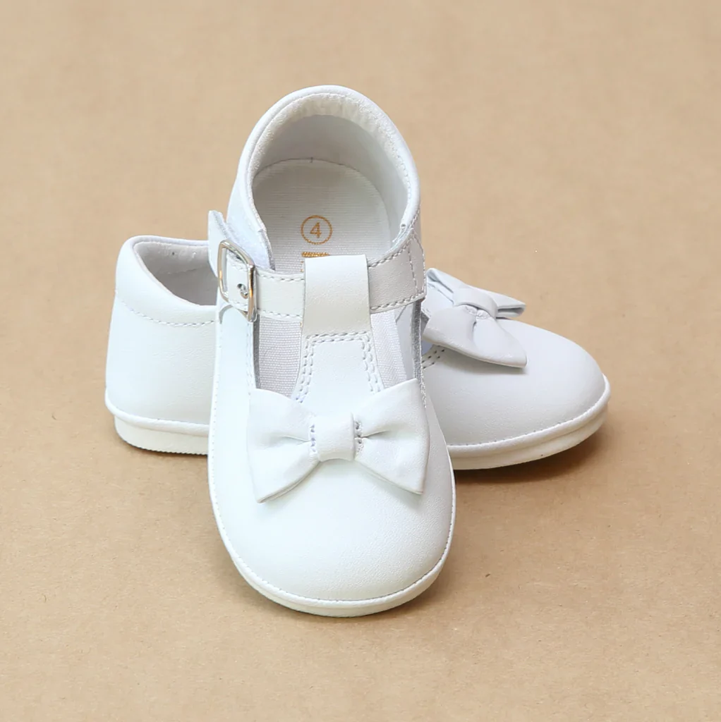 Angel Baby Girls Minnie Classic T-Strap Bow Mary Jane - Image 3