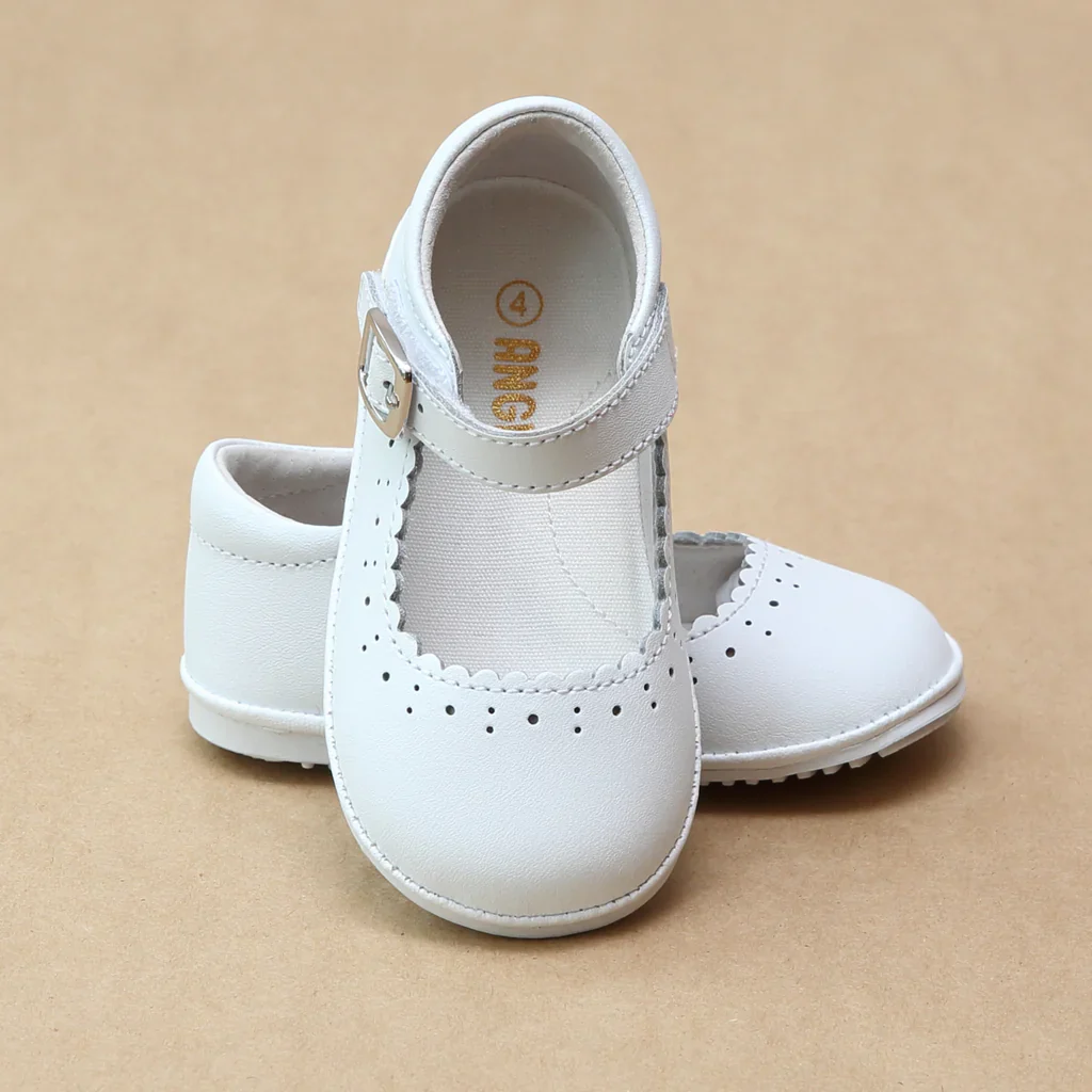 Angel Baby Girls Scarlett Scalloped Mary Janes - Image 2
