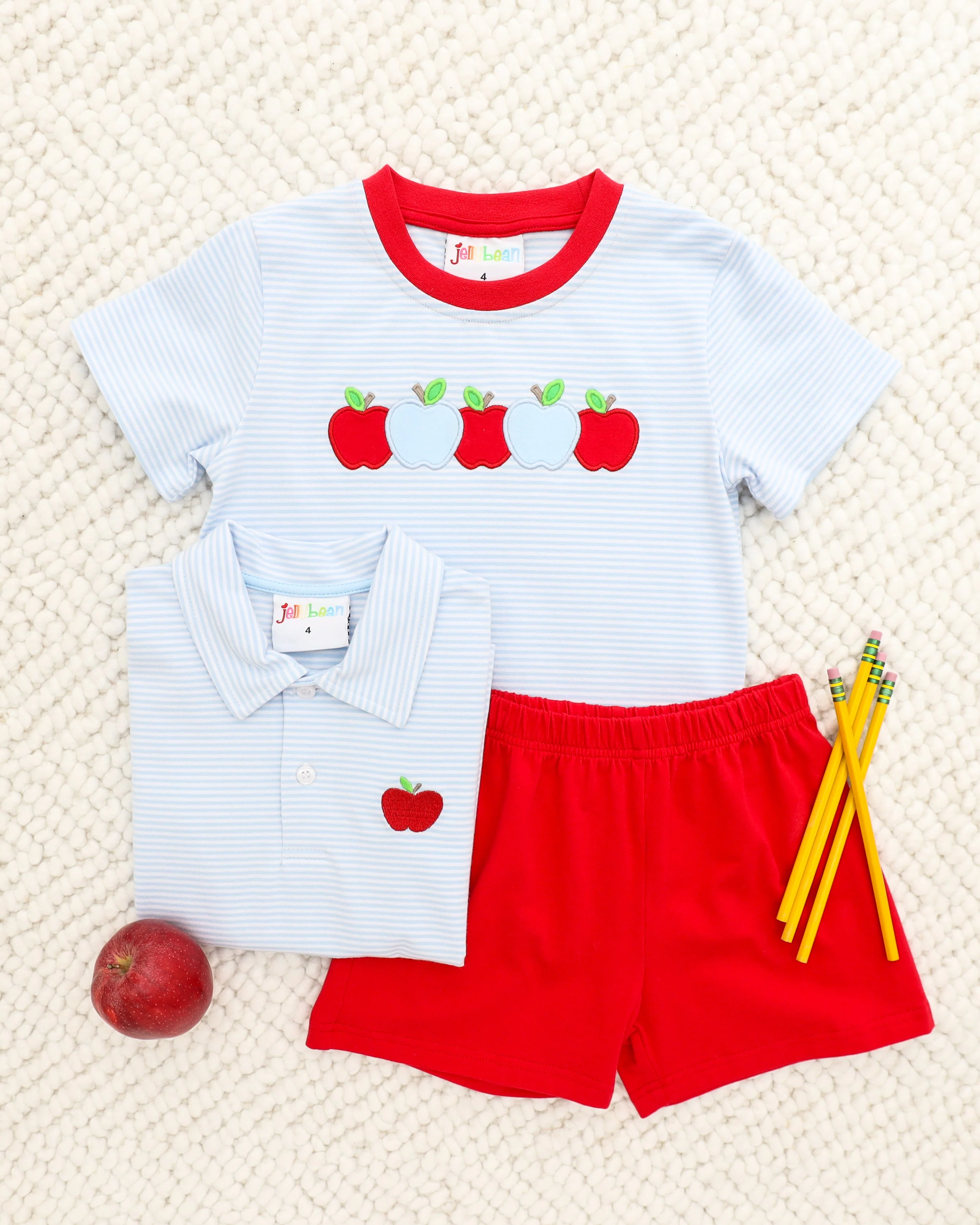 Apple A Day Short Set  by Jellybean Smock Candy - Image 6