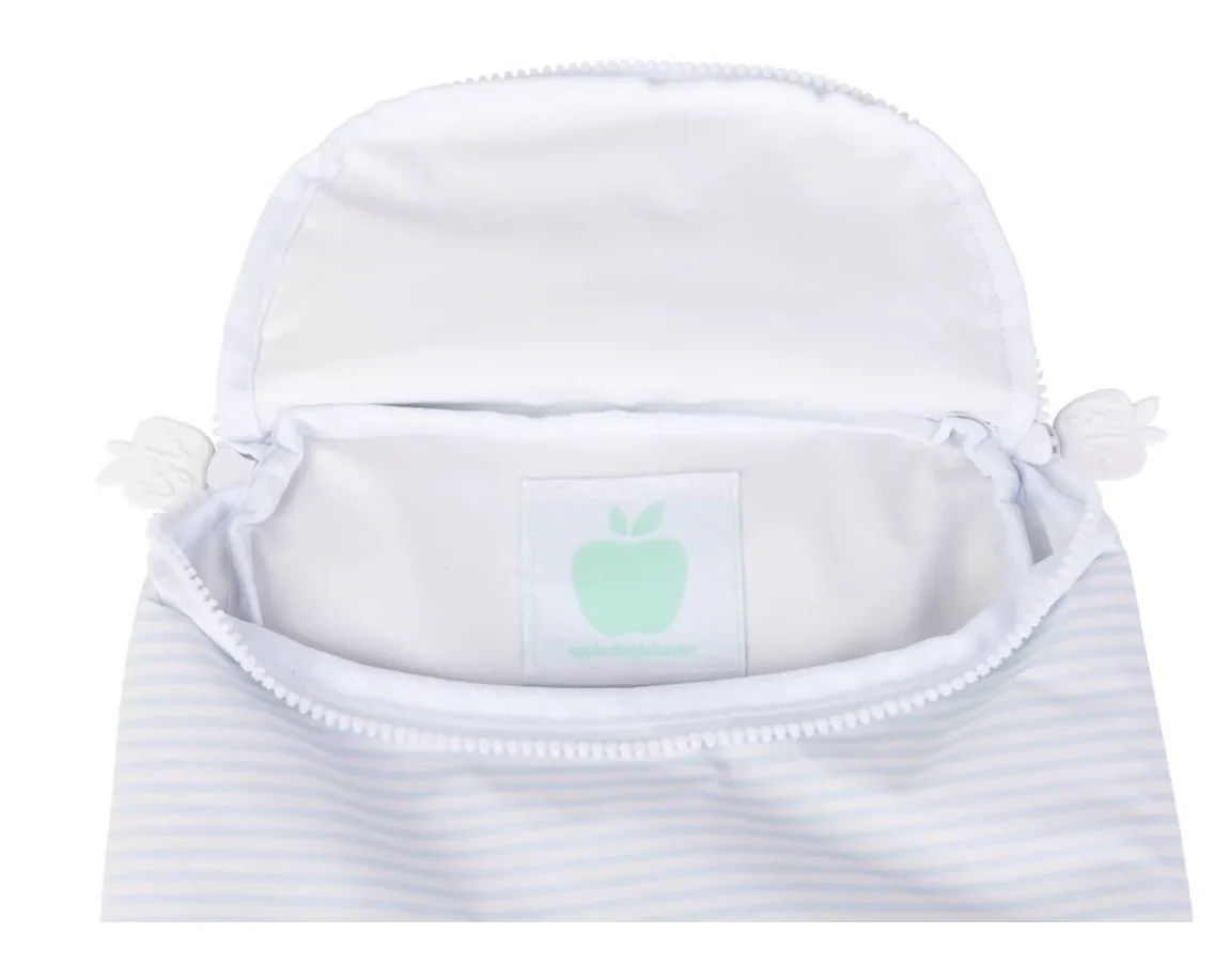 Apple Of My Isla The Bottle Bag in Light Blue Stripe - Image 3