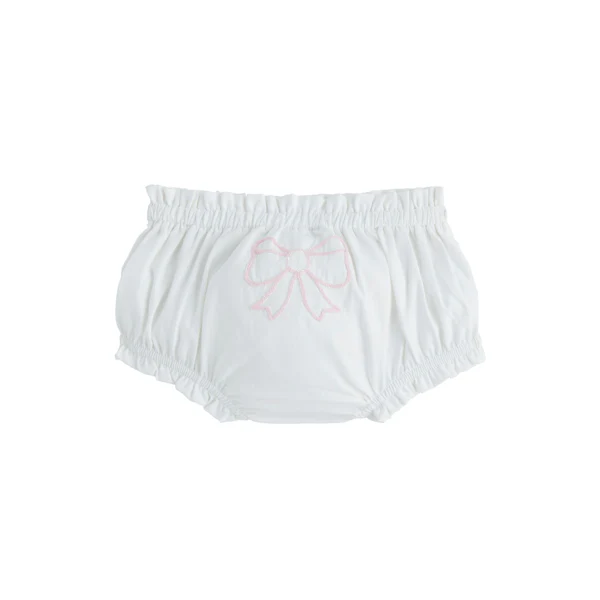 Appliqued Poplin BOW DIAPER COVER - Image 2