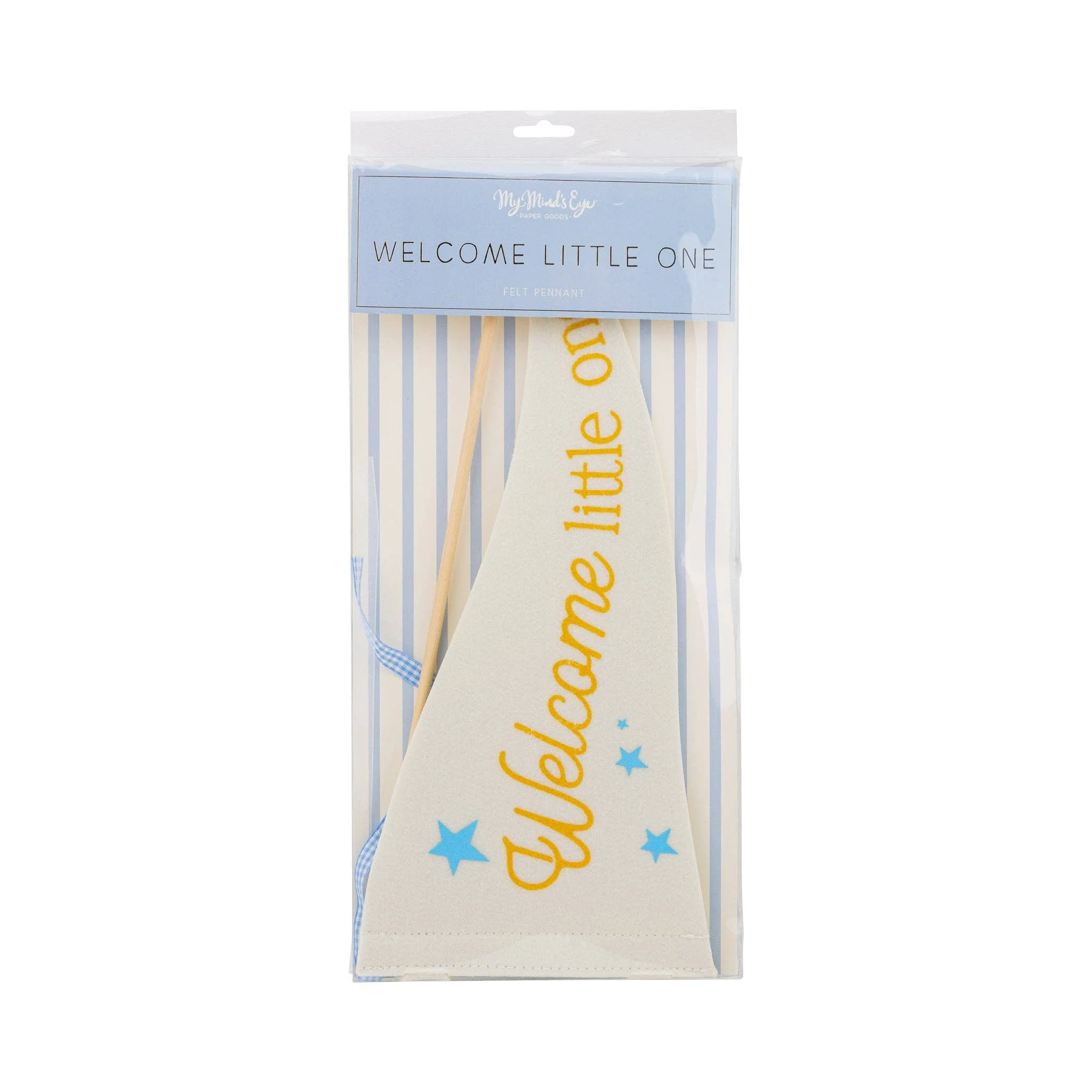 BAB1116 - Welcome Little One Blue Pennant - Image 6