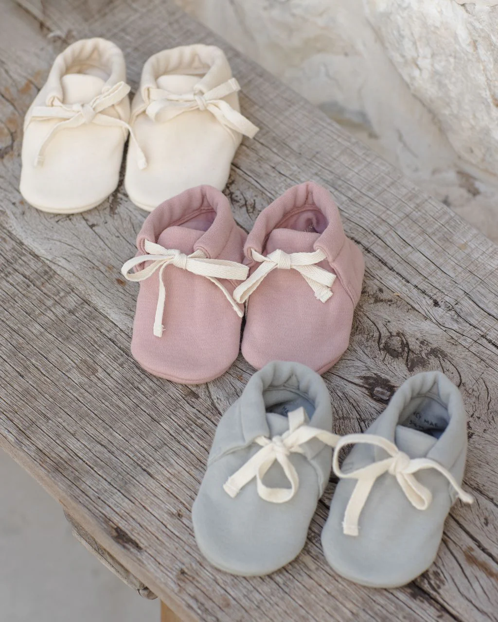 Quincy Mae Baby Booties || Sage - Image 4