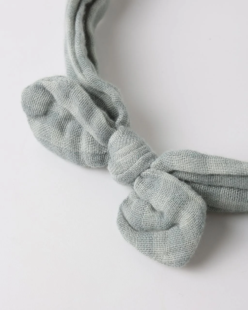 Quincy Mae BABY BOW HEADBAND GREEN GINGHAM - Image 4