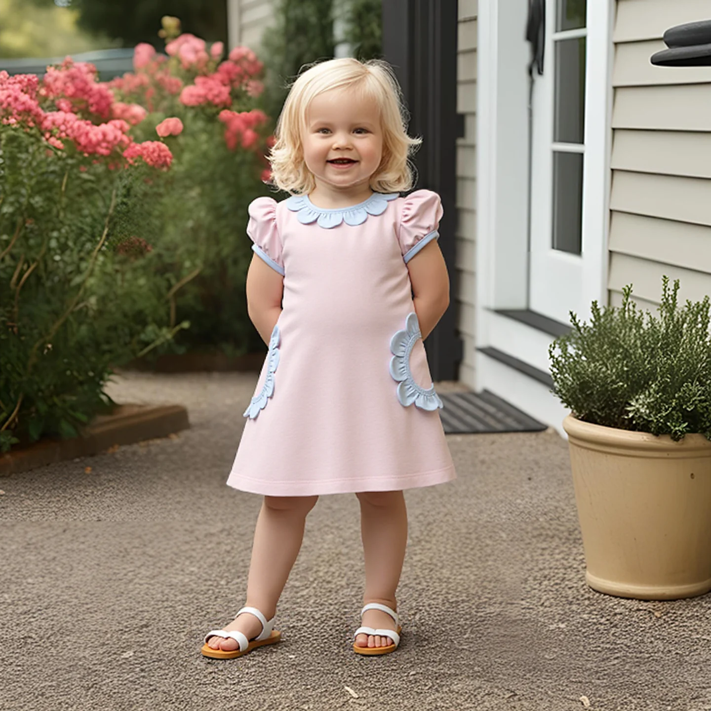 Baby Loren Patti Pink Dress - Image 2