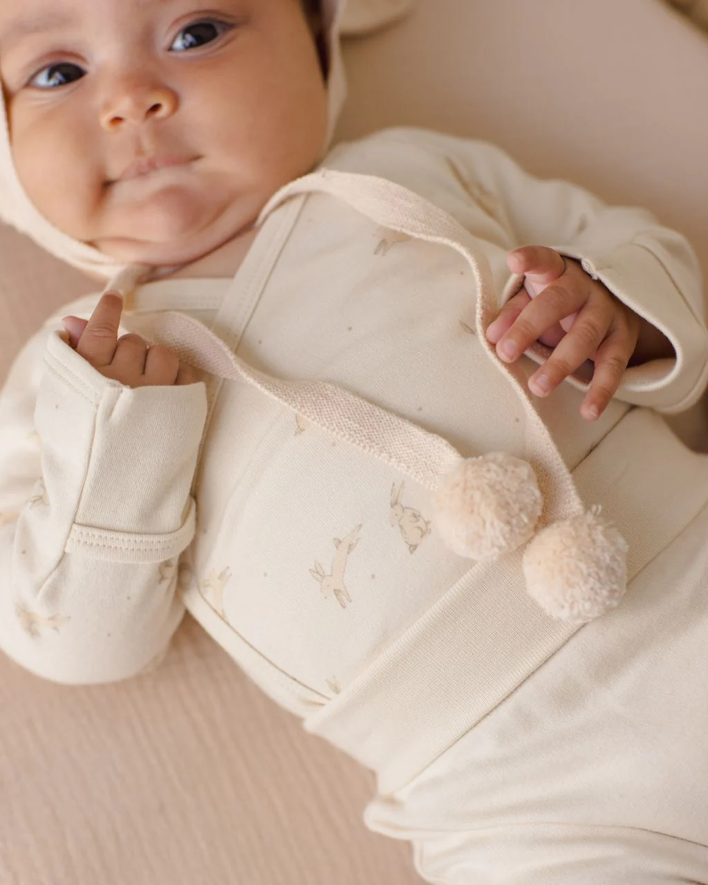 Quincy Mae Baby Pant || Natural - Image 3