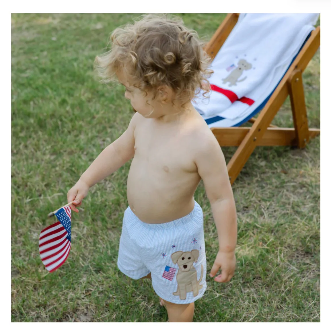 Bailey Boys Patriotic Pup - Swim Trunk - Image 2