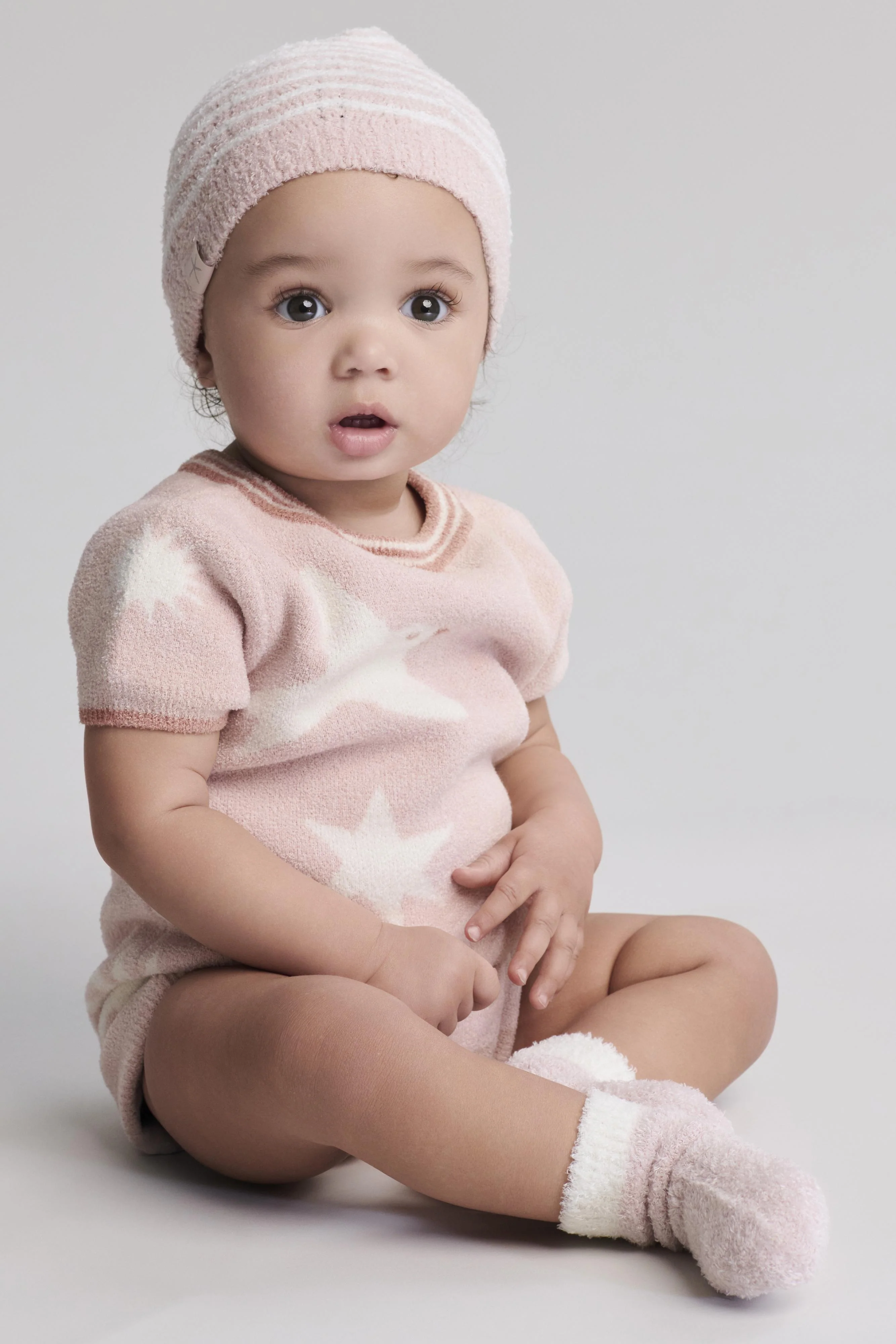Barefoot Dreams CozyChic Lite® Baby Wavy Stripe Beanie - Image 4