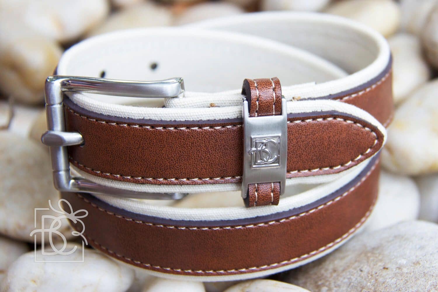 Beyond Creations’ Genuine Leather Two-Tone BeltsT: Brown/Light Brown / 20" (3-4 Years) - Image 3