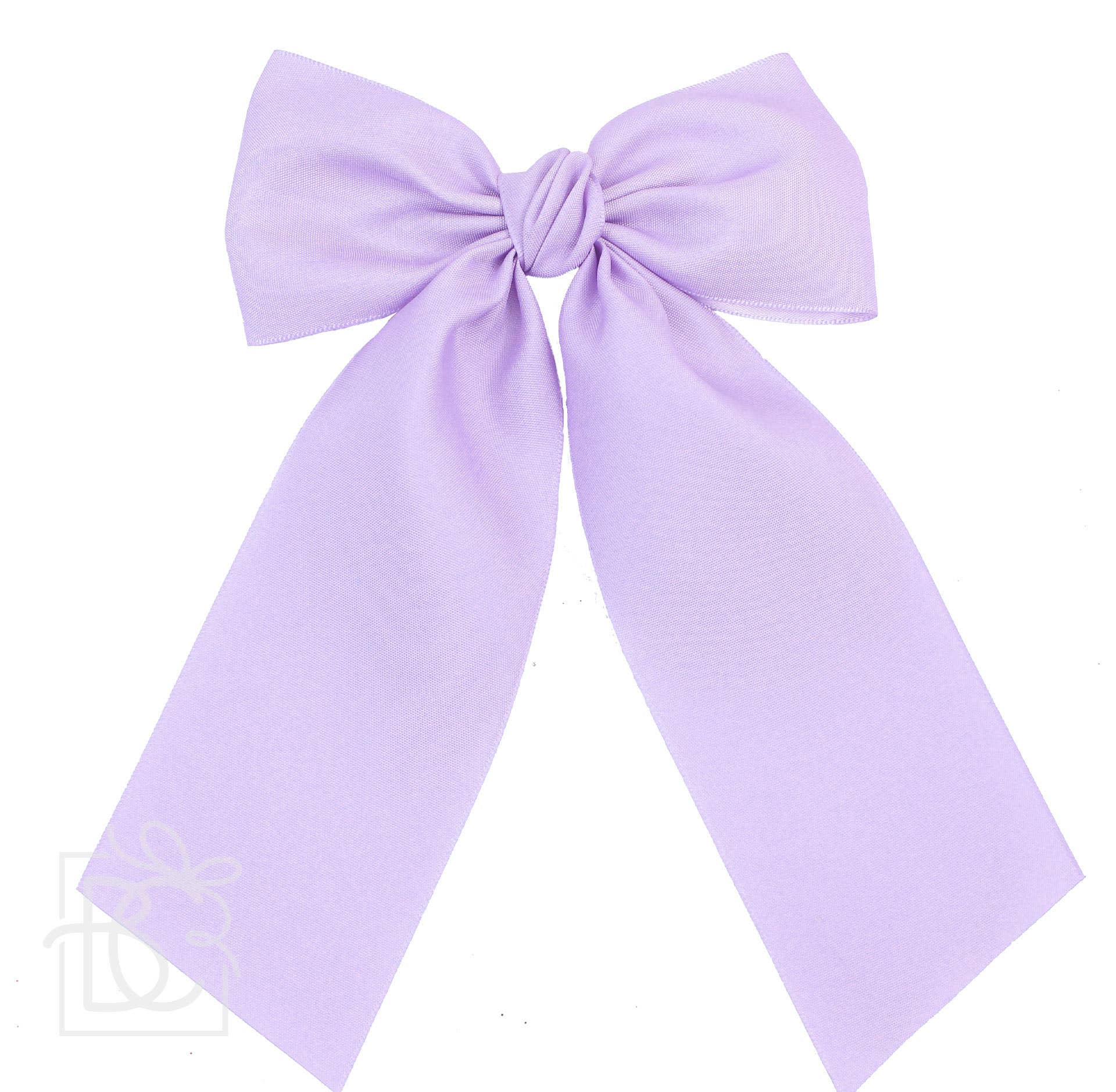 Beyond Creations Opaque Satin Bow With Euro Knot & Tails: Antique White / 4.5" Large - Image 18