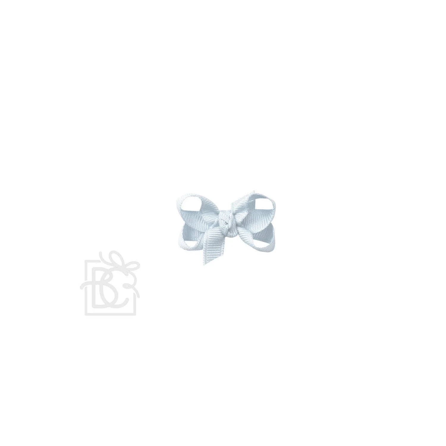 Beyond Creations’ Signature Grosgrain Double Knot Bow on Clip:  3.5" Medium - 7/8" Ribbon on Alligator Clip / MINT - Image 12
