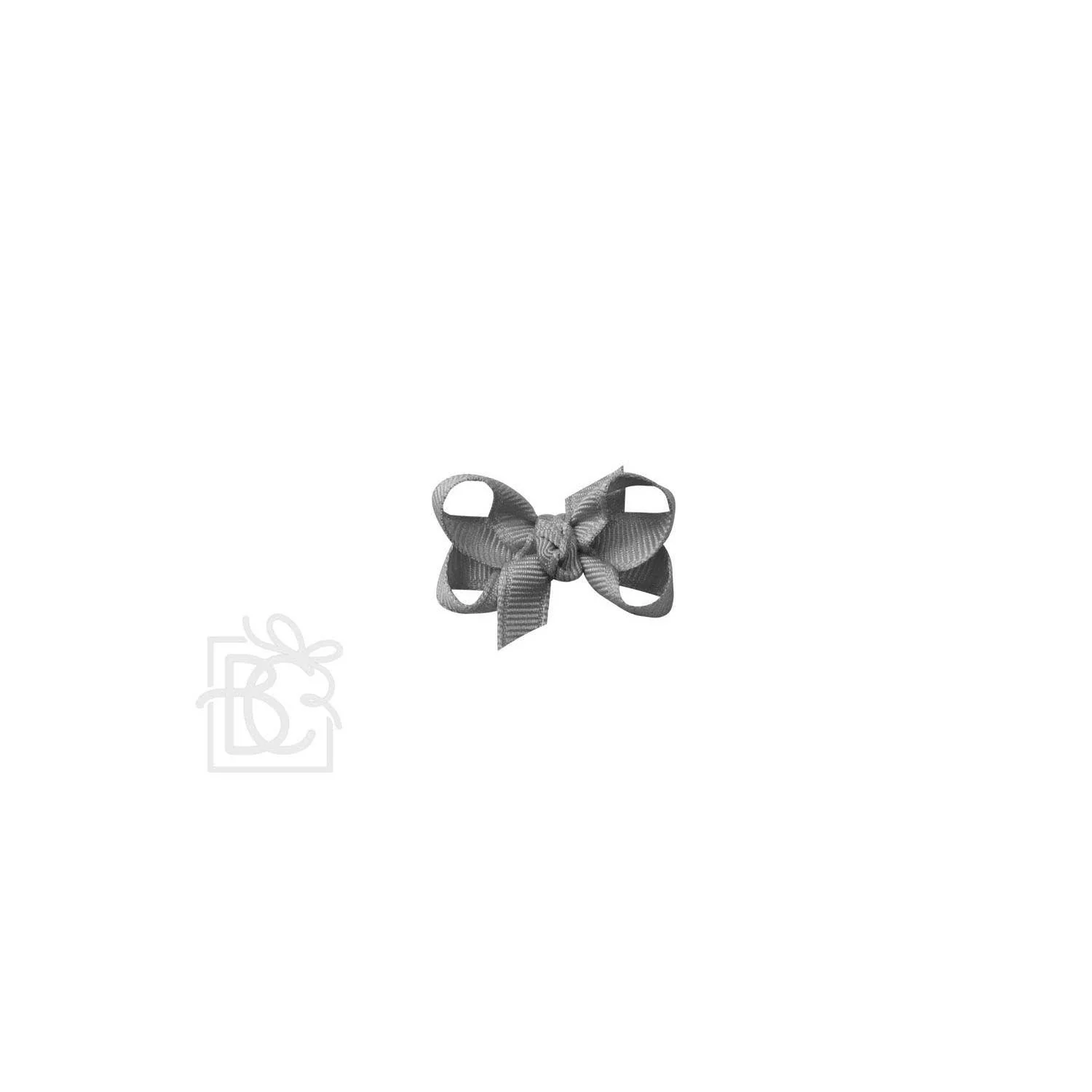Beyond Creations’ Signature Grosgrain Double Knot Bow on Clip:  3.5" Medium - 7/8" Ribbon on Alligator Clip / MINT - Image 3