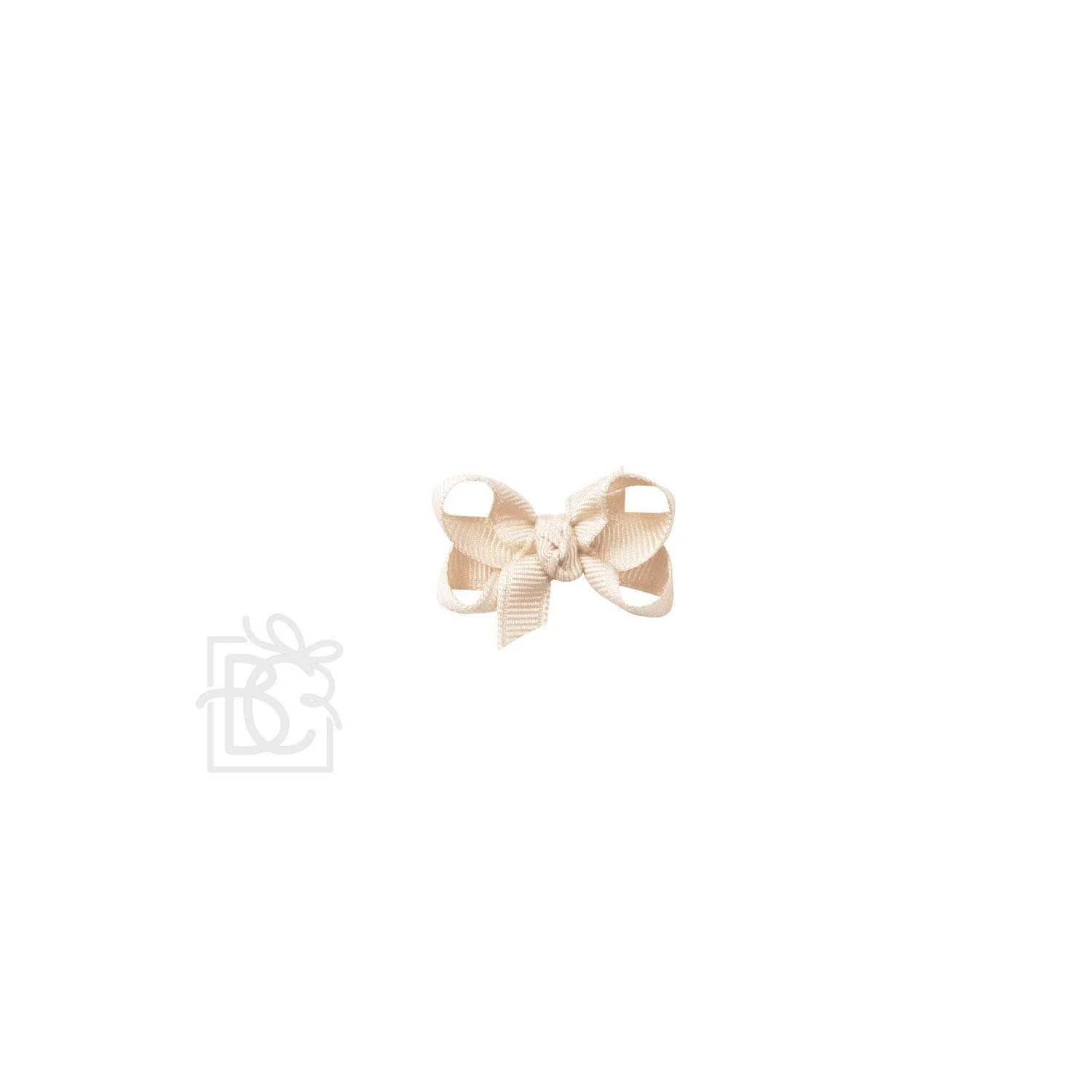 Beyond Creations’ Signature Grosgrain Double Knot Bow on Clip:  3.5" Medium - 7/8" Ribbon on Alligator Clip / MINT - Image 5
