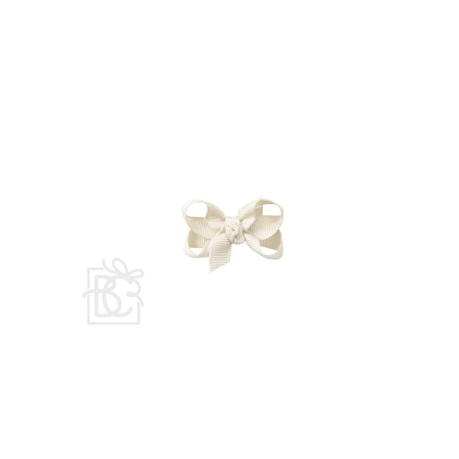 Beyond Creations’ Signature Grosgrain Double Knot Bow on Clip:  3.5" Medium - 7/8" Ribbon on Alligator Clip / MINT - Image 6