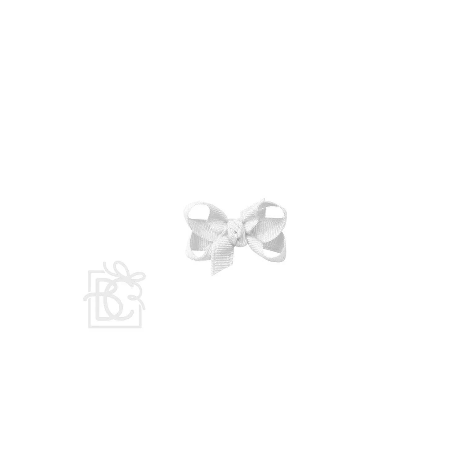 Beyond Creations’ Signature Grosgrain Double Knot Bow on Clip:  3.5" Medium - 7/8" Ribbon on Alligator Clip / MINT - Image 7