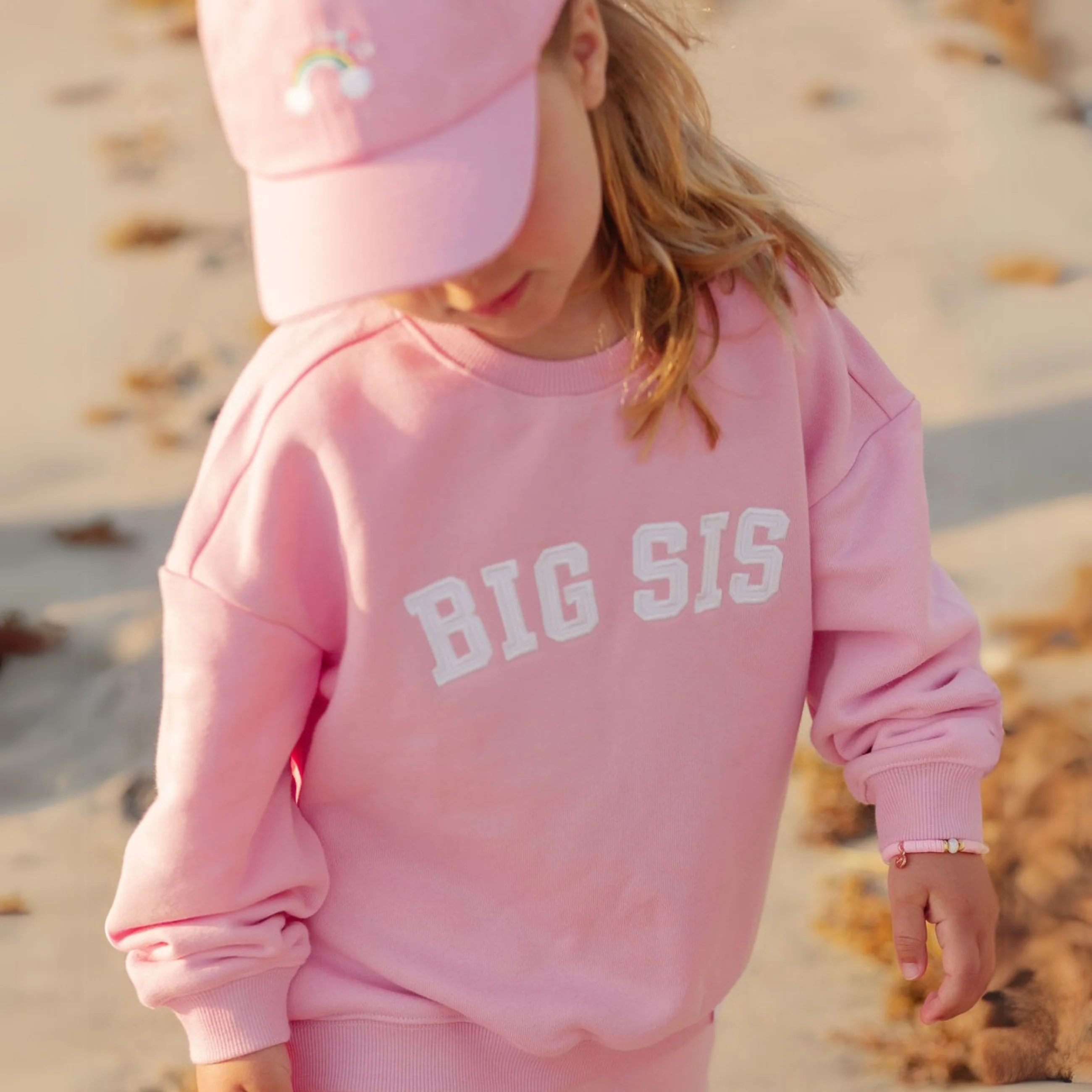 Bits and Bows Big Sis Sweatshirt Size 1/2 - Image 2