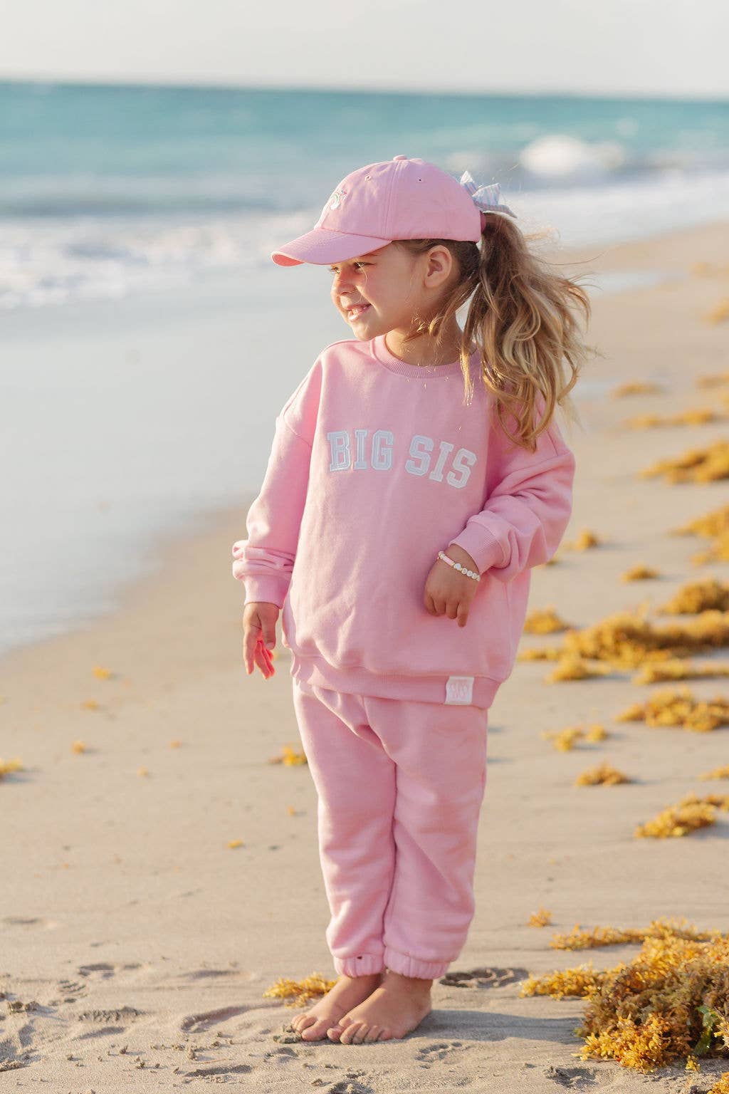 Bits and Bows Big Sis Sweatshirt Size 1/2 - Image 3