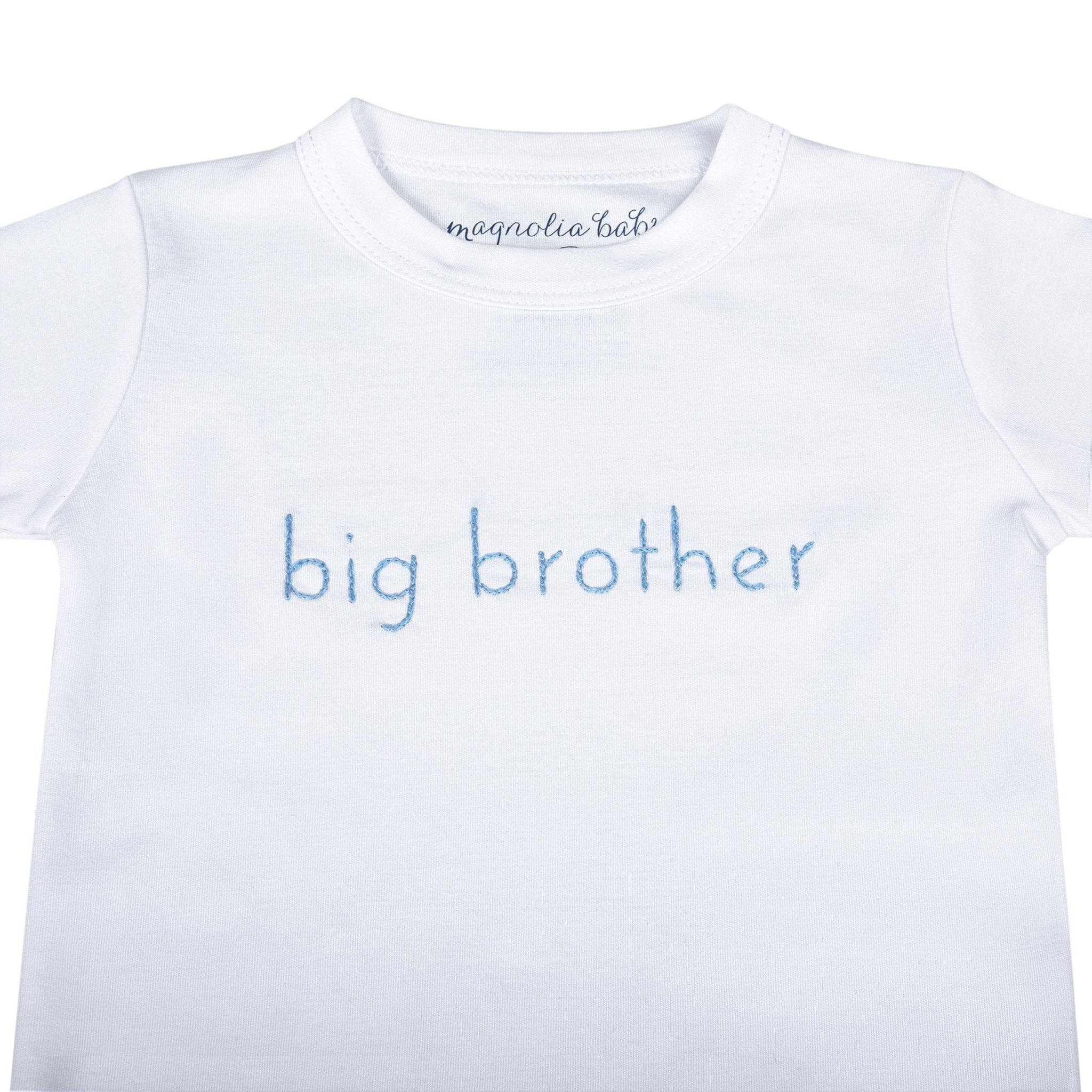 Big Sister Embroidered Long Pajamas: 9/12M - Image 3