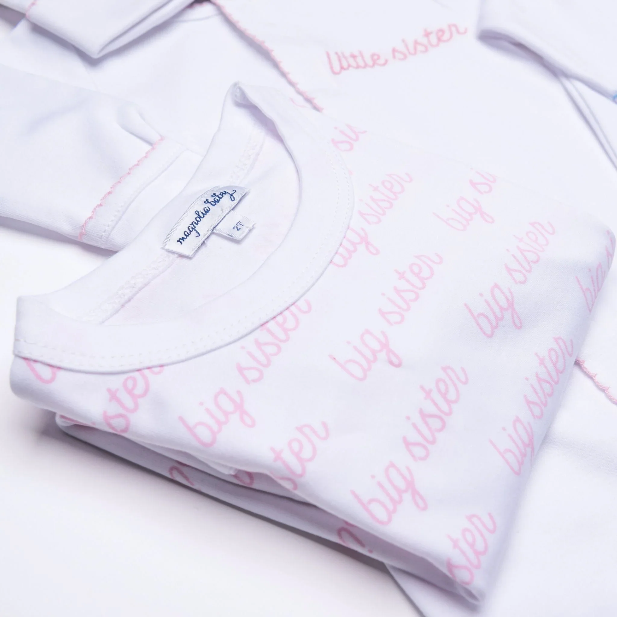 Magnolia Baby Big Sister Print Long Pajamas - Image 3