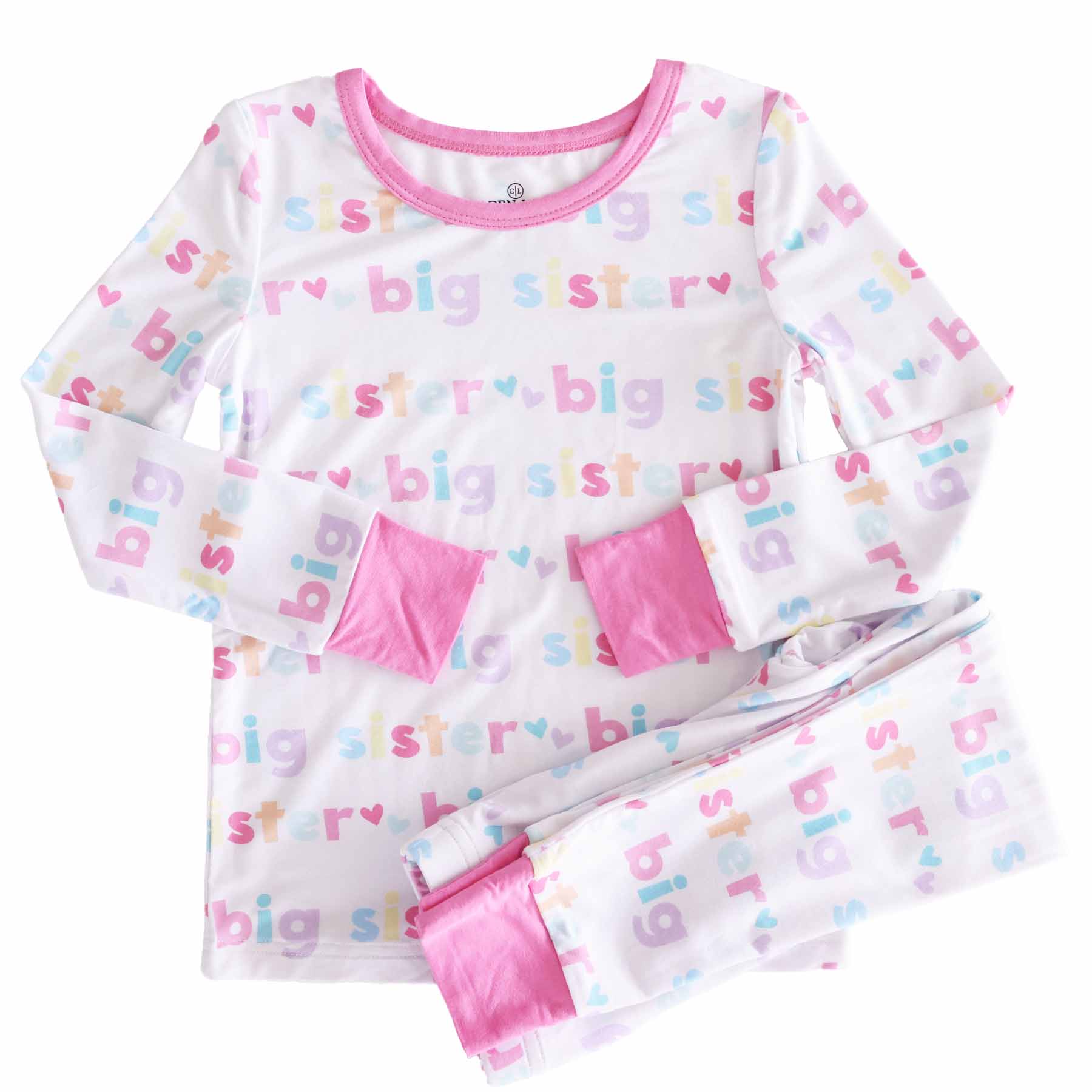 Big Sister Two Piece Pajama Set - Image 2