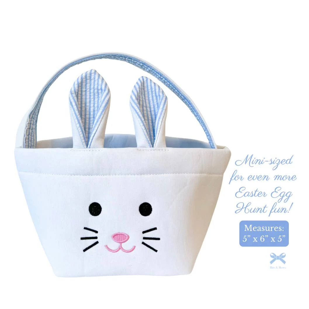 Bits & Bows Bitty Bunny Basket, Blue - Image 4