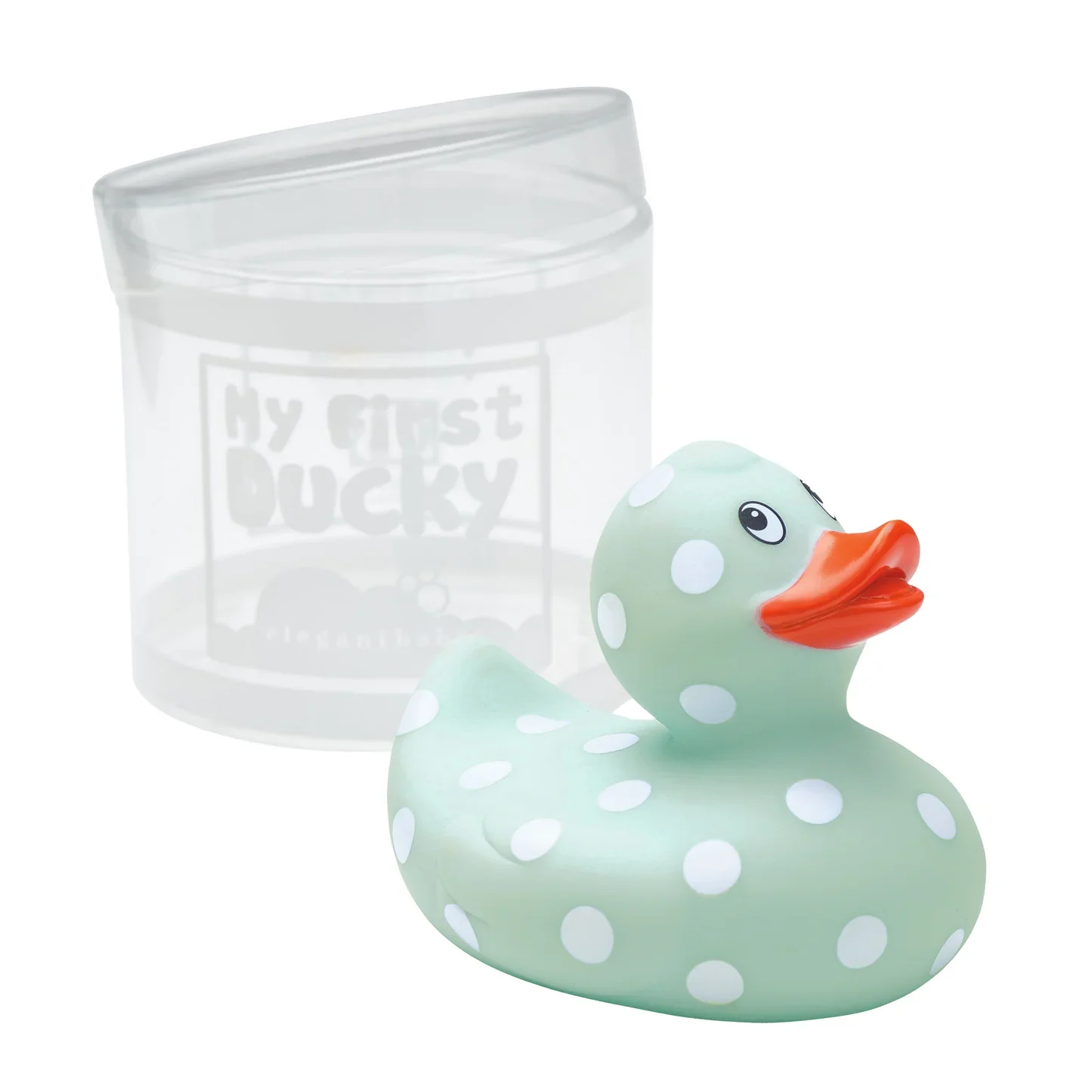 BLUE POLKA DOT RUBBER DUCKIE - Image 2