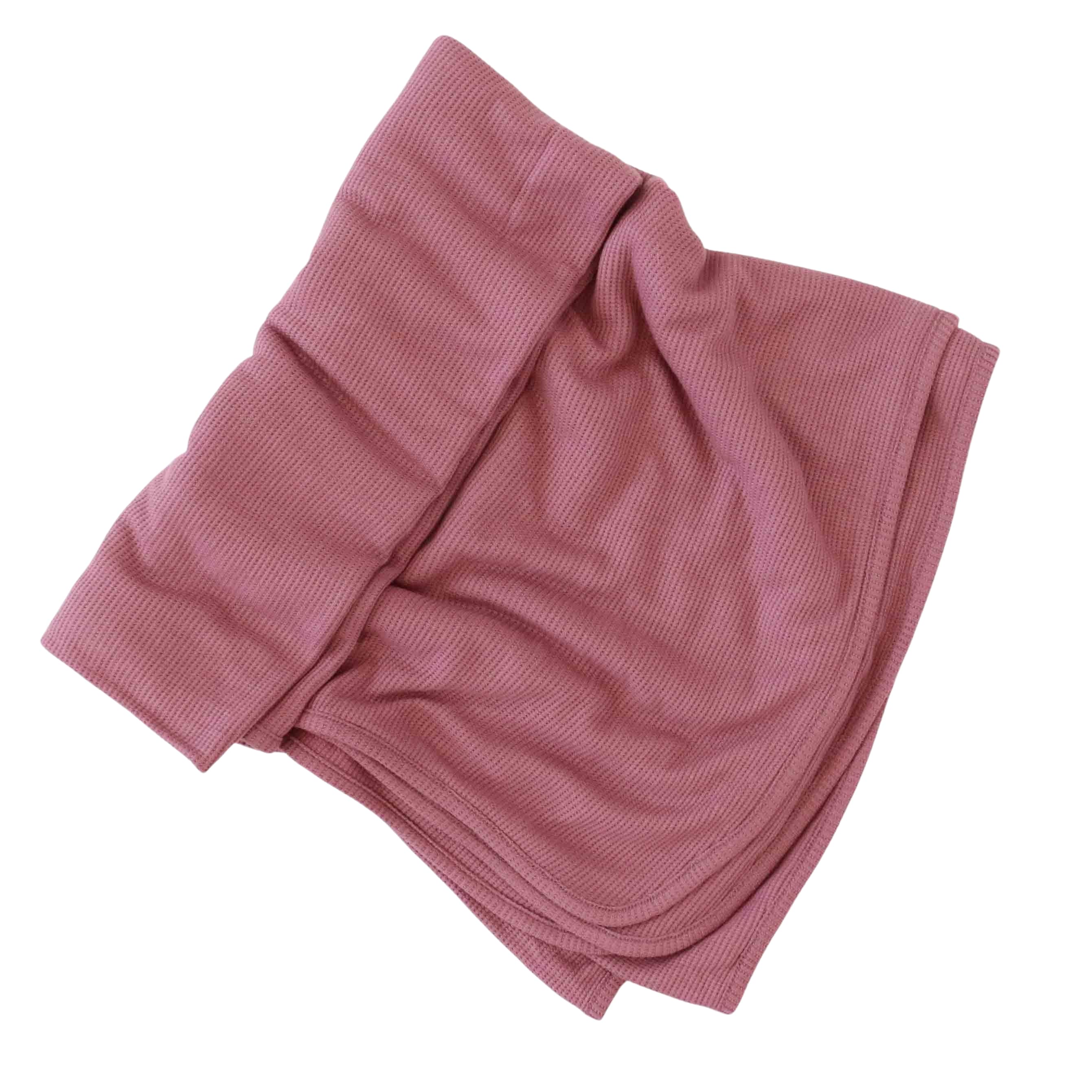 Boysenberry Bamboo Waffle Oversized Swaddle Blanket - Image 2