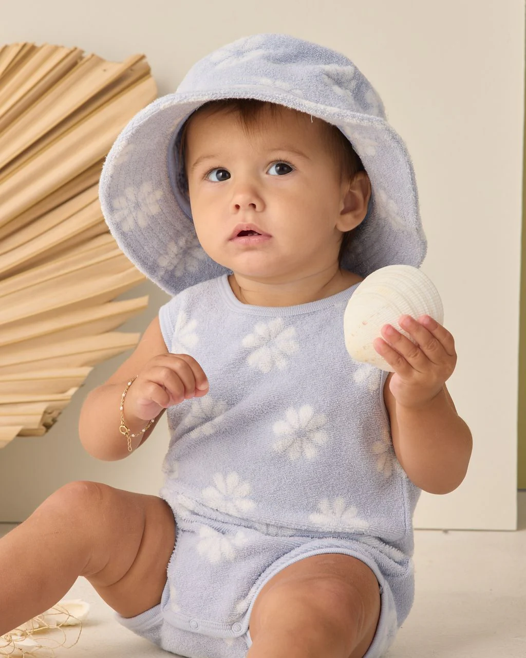 RYLEE + CRU BUCKET HAT PERIWINKLE DAISY - Image 3