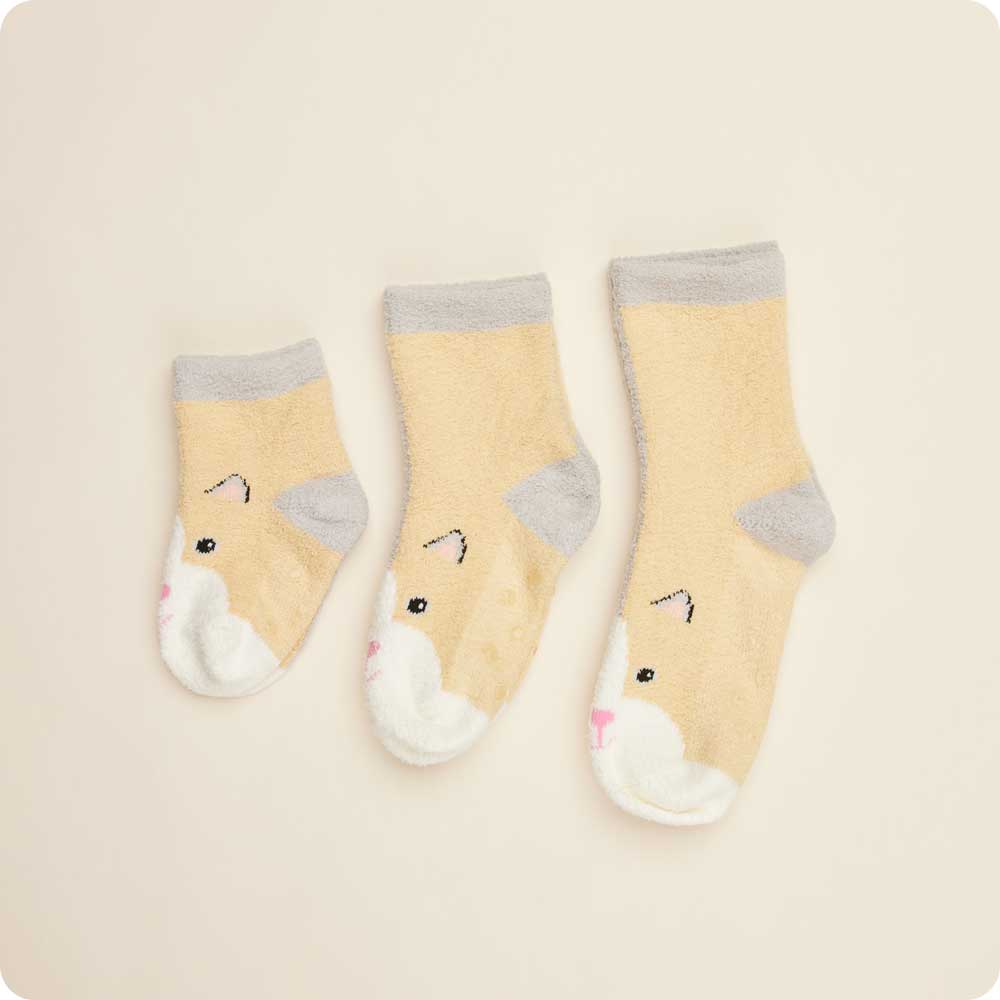Warmies Calico Cat No-Slip Socks - Image 14