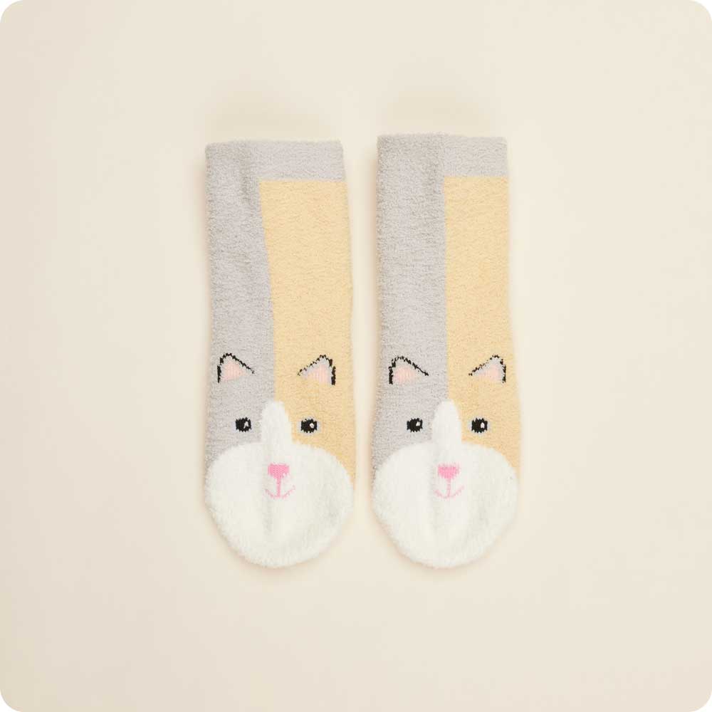 Warmies Calico Cat No-Slip Socks - Image 8