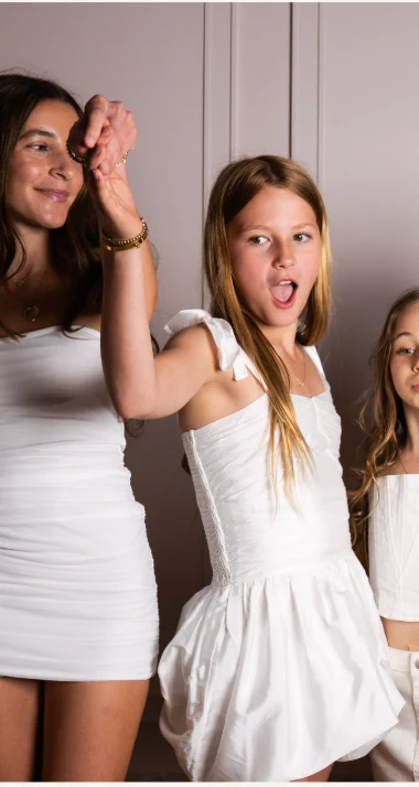 Carolina White Taffeta Dress - Image 4