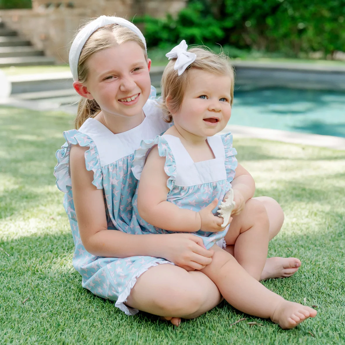 CAROLINE GIRLS' DRESS - SEASIDE STARFISH - Image 5