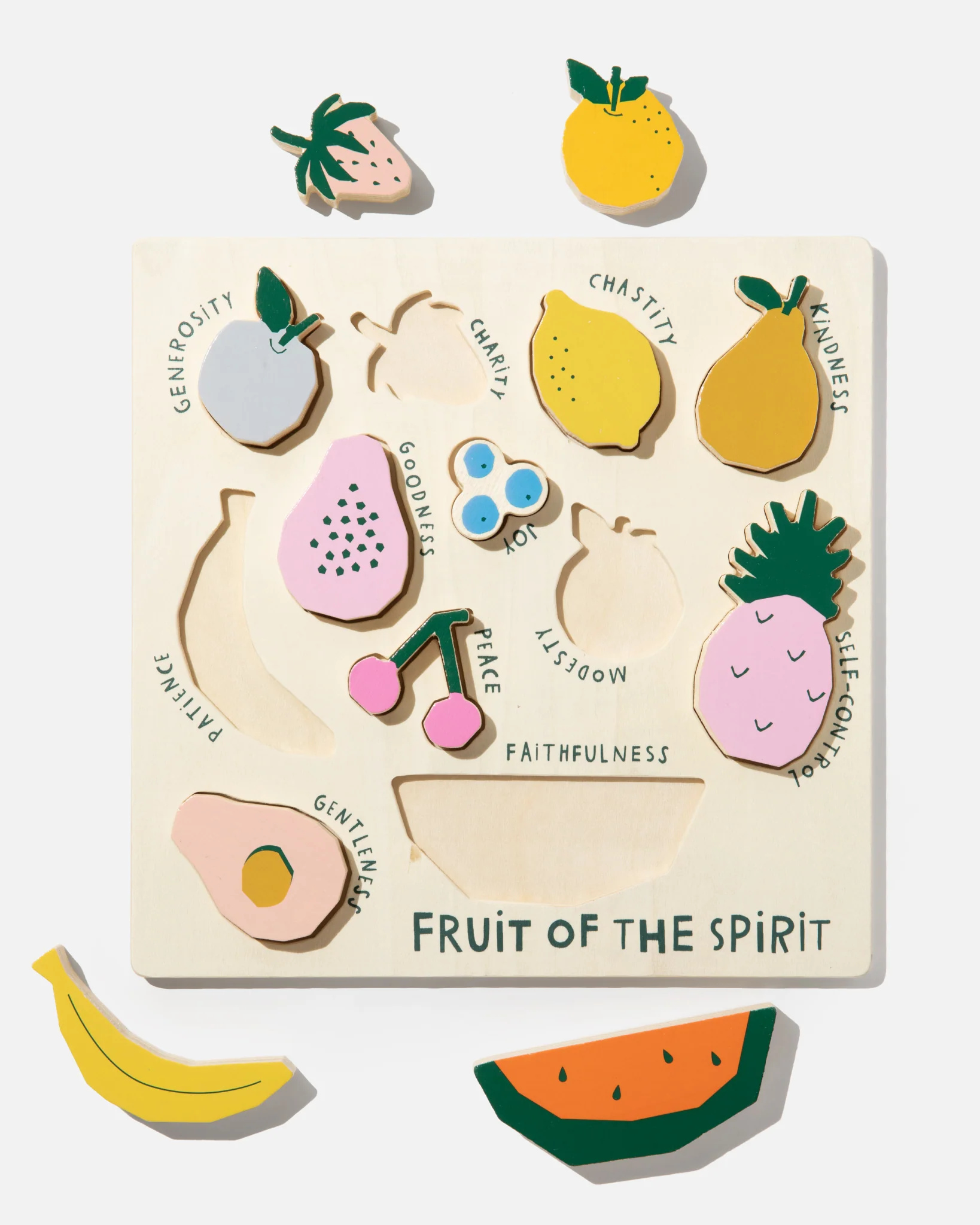 Bible Fruit of the Spirit Wooden Puzzle - Image 7