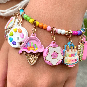 CHARM IT® 4mm Rainbow Stretch Bracelet - Image 3