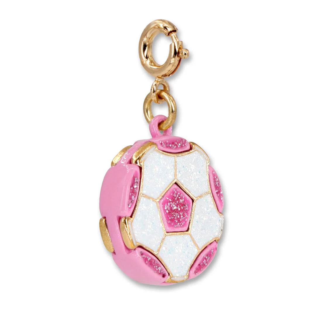 CHARM IT® Gold Glitter Soccer Ball Charm - Image 3