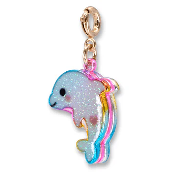 CHARM IT Gold Glitter Tie-Dye Dolphin Charm - Image 3