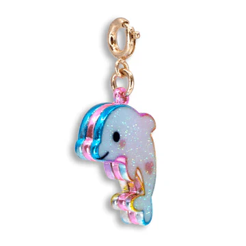 CHARM IT Gold Glitter Tie-Dye Dolphin Charm - Image 4