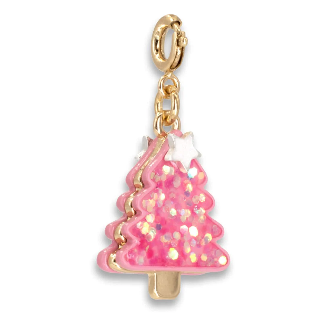 CHARM IT® Gold Pink Christmas Tree Charm - Image 3