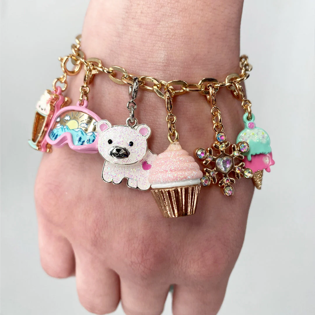 CHARM IT® Gold Swivel Ice Cream Cone Charm - Image 4
