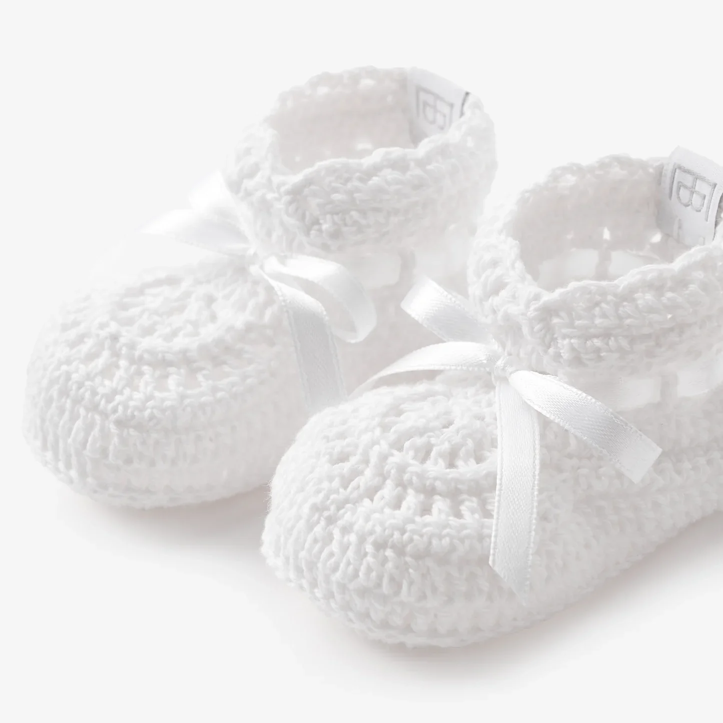 CHRISTENING HAND CROCHETED BABY BOOTIES - Image 3