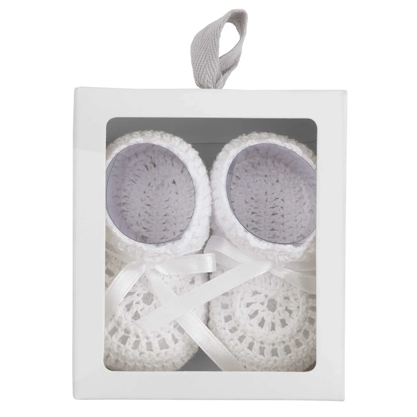 CHRISTENING HAND CROCHETED BABY BOOTIES - Image 4