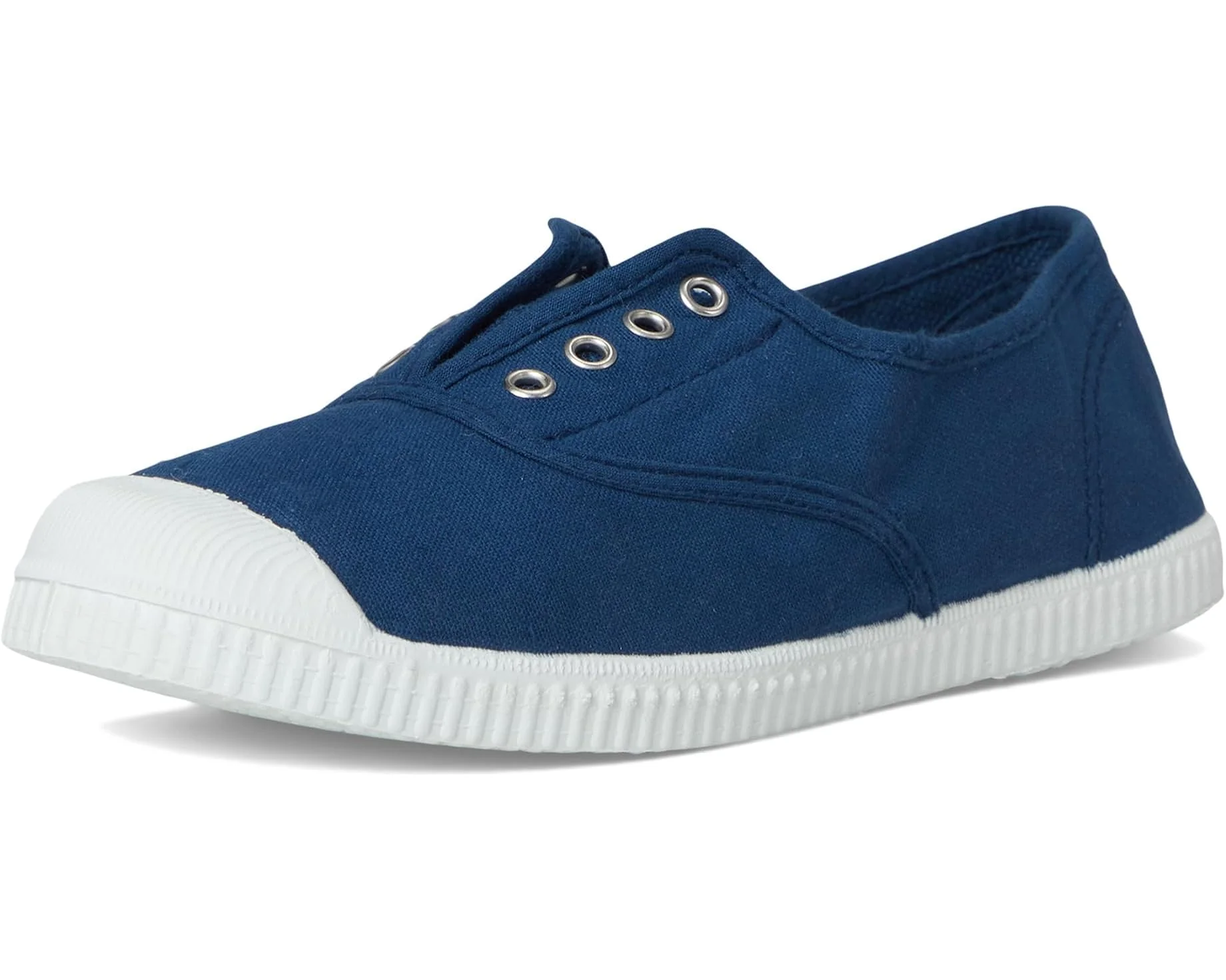 CIENTA NAVY CANVAS LACELESS SNEAKER - Image 11