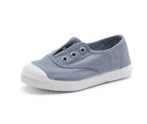 CIENTA NAVY CANVAS LACELESS SNEAKER - Image 13