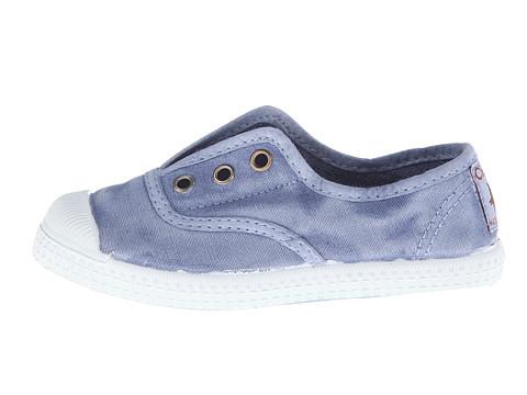 CIENTA NAVY CANVAS LACELESS SNEAKER - Image 3