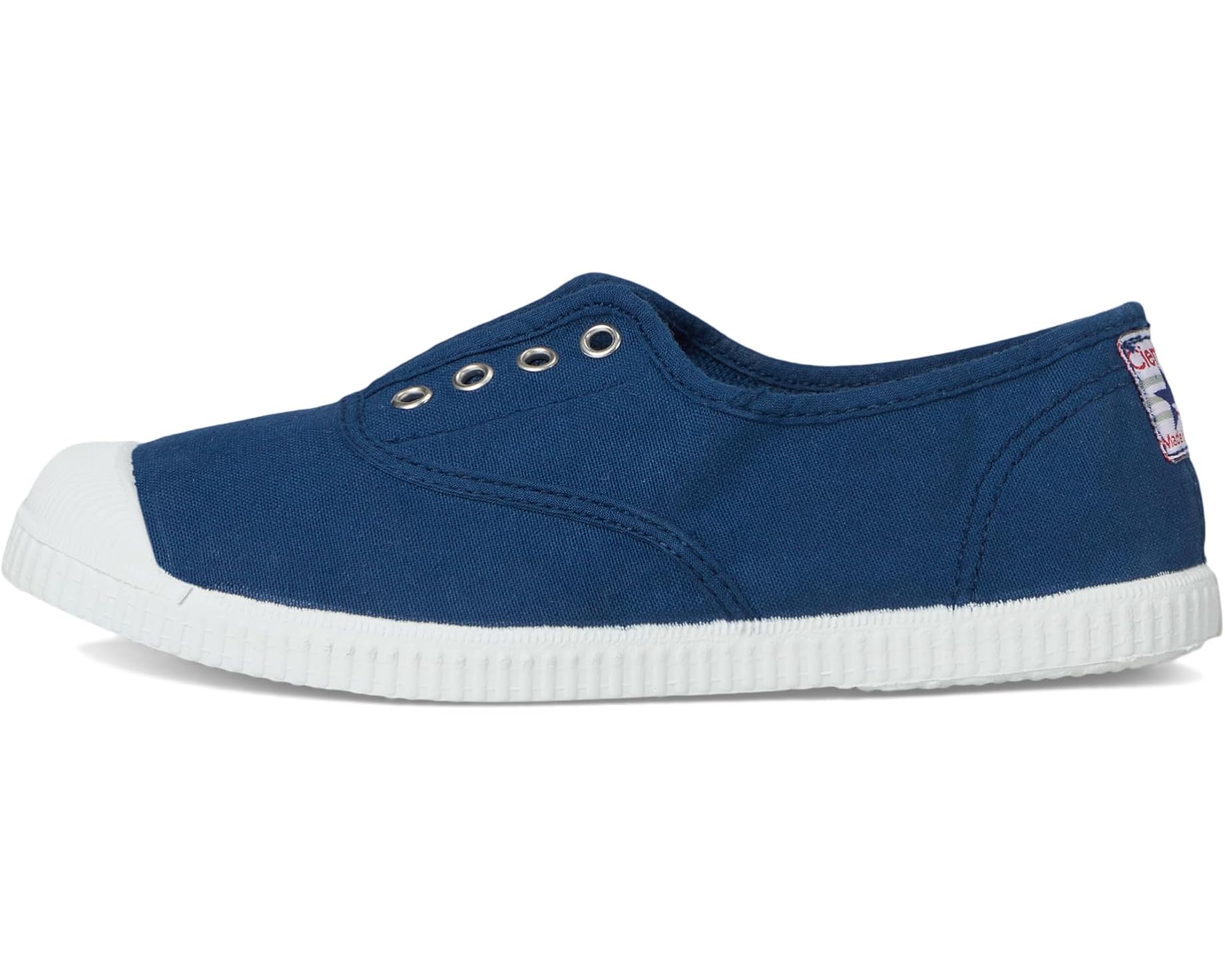 CIENTA NAVY CANVAS LACELESS SNEAKER - Image 8