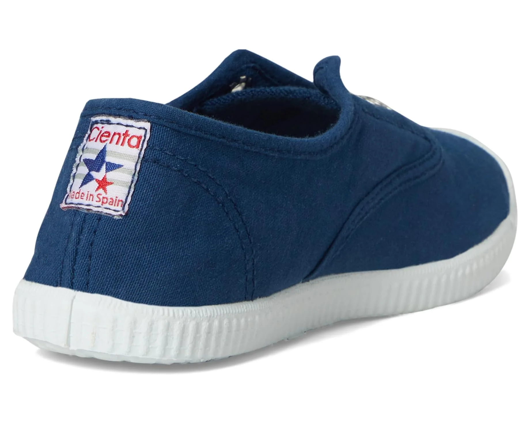 CIENTA NAVY CANVAS LACELESS SNEAKER - Image 9