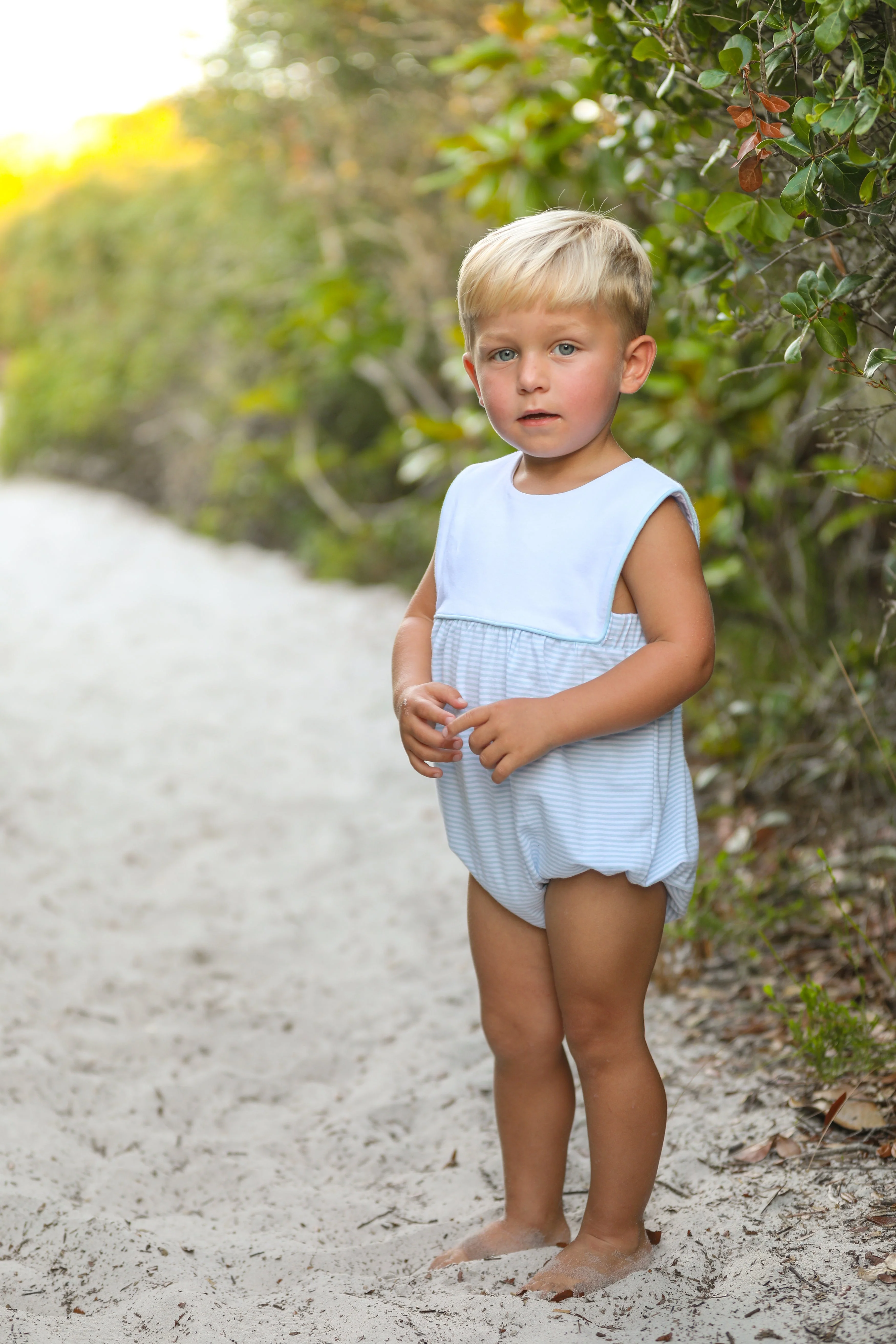 Trotter Street Kids Noah Bubble - Cornflower Blue Stripe - Image 2